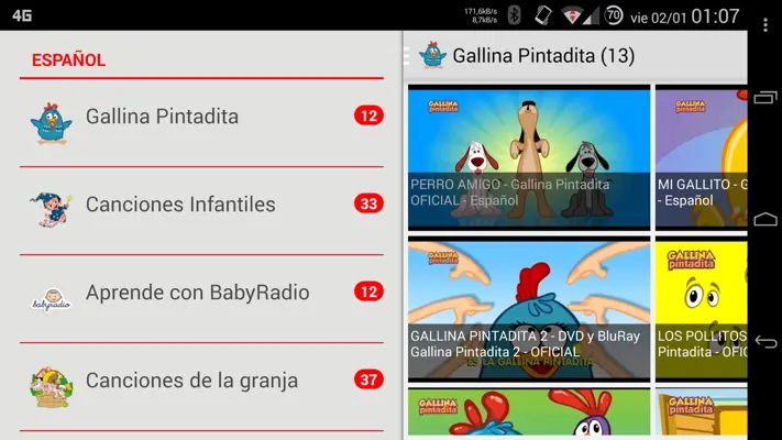 Videos Infantiles android App screenshot 5